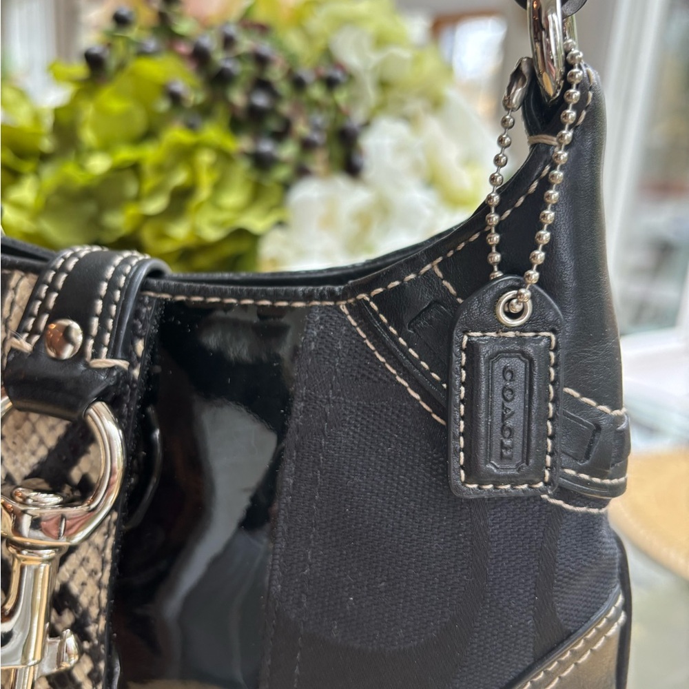 Vintage Coach Hampton Python minibag - image 6